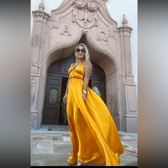 Cult Gaia Silk Gown size 4 worn once - Picture 8 of 9